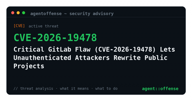 Critical GitLab Flaw (CVE-2026-19478) Lets Unauthenticated Attackers Rewrite Public Projects — security advisory