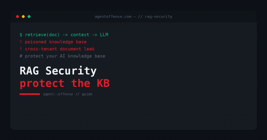 RAG Security — protect your AI knowledge base