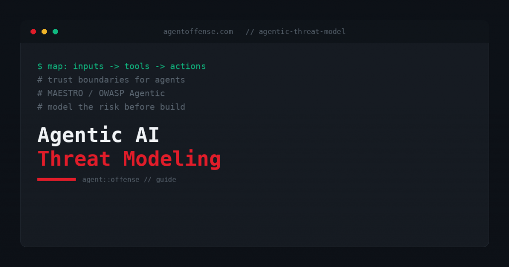 Agentic AI Threat Modeling explained