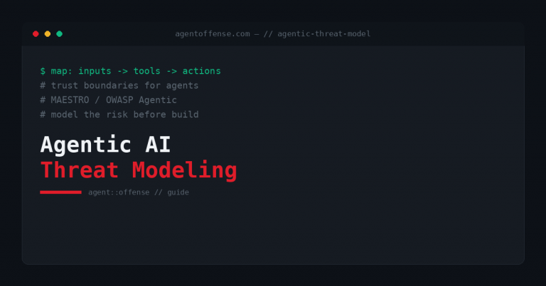 Agentic AI Threat Modeling explained